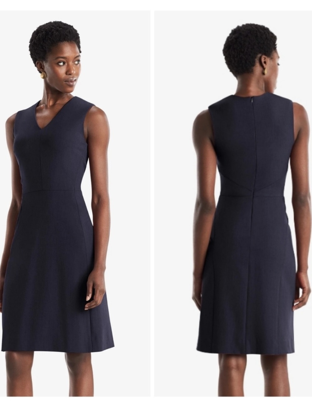 MM LaFleur Navy Blue Annie Dress Size 6